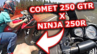 KASINSKI COMET 250 GTR x KAWASAKI NINJA 250 TOP SPEED [upl. by Manvil]