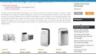 Mobile Split Klimaanlage  Split Klimaanlagen Test [upl. by Garold]