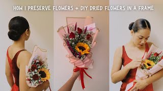 Ep35 — How I Preserve Flowers  DIY Dried Flowers in a Frame  Reygine Tunay Official [upl. by Ahc75]