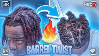 HOW TO Barrel Twist Dreads Yourself PlayboiZuse Kingzyy [upl. by Grassi]