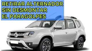 Como desmontar alternador sin retirar parachoques de la RENAULT DUSTER [upl. by Shirlene579]