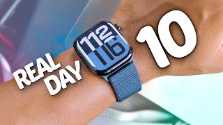 Apple Watch Series 10  REAL Day in the Life [upl. by Elehcir]