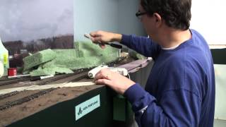 Building terrain with florist foam  Model railroad scenery howto  Model Railroad Hobbyist [upl. by Cerelly784]