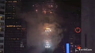 2023 Times Square New Years Eve Ball Drop EarthCam Feed [upl. by Adnawyt]