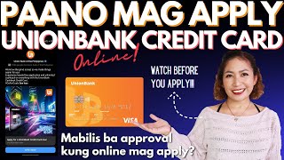 How to Apply for a UnionBank Credit Card Online [upl. by Eoin]