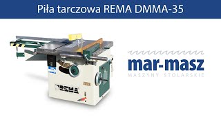 Pilarka Rema DMMA 35 nr kat 7465 Circular saw for wood dodrewna maszynastolarska wood maszyny [upl. by Fiester86]