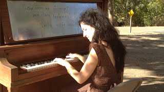 Eliza Rickman  quotO You Sinnersquot on the Sunset Piano at Vasona Park [upl. by Ayomat]