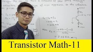 11 Transistor Mathematical Solution Lesson12 [upl. by Grindle]