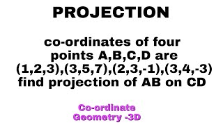 Direction cosine and projection  Problems 3  3d [upl. by Deborath]