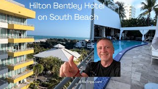 Cruising from Miami Preview 3 rooms at the Hilton Bentley on South Beach Rixtrips [upl. by Icaj381]