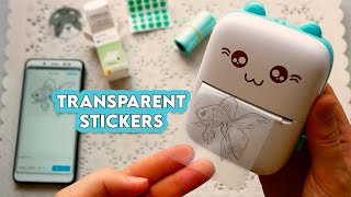 Transparent Stickers with Mini Thermal Printer  Peripage Sticker Paper on AliExpress [upl. by Mcdonald377]