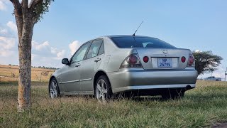 Drifting my stock Lexus IS200 at Zwartkops SupertraxxFirst Time EVER On a Skidpan [upl. by Anirret739]