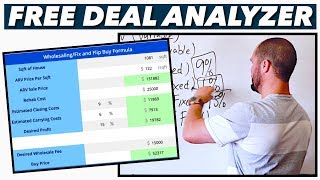 How to Calculate The House Flipping Buy Formula  FREE Software [upl. by Qifar]