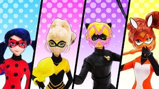 Ladybug and Cat Noir dolls  Videos for kids with toys [upl. by Aiksa756]