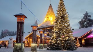 Village du Père Noël en Laponie avant Noël 🎅🦌 Rencontrez Papá Noel à Rovaniemi en Finlande [upl. by Nirual444]