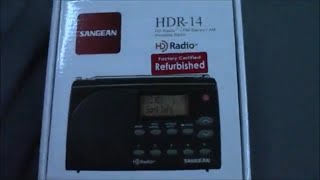 Unboxing and Setup of the Sangean HDR14 HD AMFM Portable Radio [upl. by Florine]