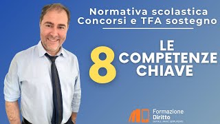 Concorsi scuola e TFA sostegno  Le 8 competenze chiave [upl. by Holmes829]