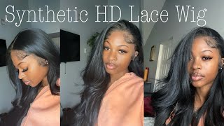 SYNTHETIC HD LACE WIG  OUTRE MELTED HAIRLINE SERAPHINE  AMAZON SYNTHETIC WIG [upl. by Uehttam]