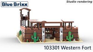 Howdy Welcome to the Wild West bluebrixx 103301 Western Fort illuminated [upl. by Arie]