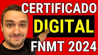 👉 Cómo solicitar MI CERTIFICADO DIGITAL de persona física FNMT en 2024 ✅ Paso a Paso por Internet [upl. by Alboran165]