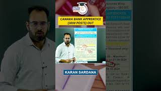 Canara Bank Apprentice Short Notification Out bankexam canarabank shorts [upl. by Noli]