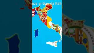 Mapa antigo da Itália Com Bandeiras e meu mapa geografia italia historia mapa mundo [upl. by Silra]