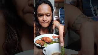 MUKBANG CHICKEN NECK AND OKRA VAGETABLE DELICIOUS mukbang viralvideo youtubeshorts [upl. by Ariad]