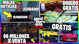 NUEVA ACTUALIZACION MALAS NOTICIAS INICIAN BLOQUEOS DOBLE en CAJAS amp DINERO GRATIS GTA Online [upl. by Analrahc]