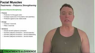 Platysma  Isometric Strengthening Exercises [upl. by Larry]