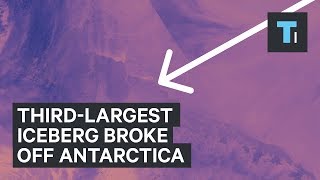 Thirdlargest iceberg broke off Antarctica [upl. by Jorgensen]