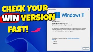 How to Check Windows Version on PC or Laptop Quick amp Easy Method [upl. by Forcier]