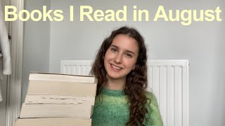 books I read in August reading wrapup [upl. by Qidas134]