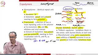 Lecture 26  Copolymers 1 [upl. by Ellehsar]