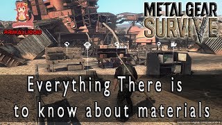 Metal Gear Survive  Everything to Know About All The Materials PS4 Pro 1080P 60FPS [upl. by Rayshell469]