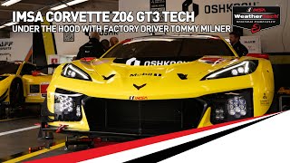 Corvette Z06 GT3 Tech Tour at the Rolex 24  IMSA WeatherTech SportsCar Championship [upl. by Ailey]