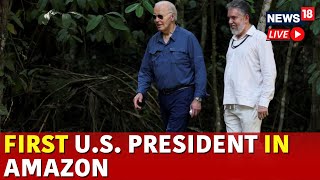 Live  US News Live  Biden Becomes First US President To Visit Amazon  N18G  News18 Live [upl. by Patterman]