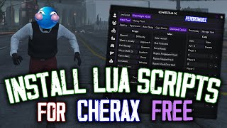 How to Install Lua Scripts for Cherax  FREE Mod Menu  MoneyUnlocksHeist EditorMore [upl. by Amuwkuhc]