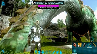 Titanosaur Taming Ark Mobile Solo  Ark Mobile How To Tame Titanosaur  2022 [upl. by Ecyrb406]