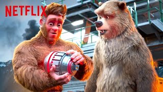 Stopping the Big BOOM 💣 Bigfoot Family  Netflix After School [upl. by Asinla]