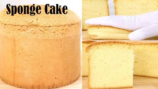 Vanilla Sponge Cake Recipe  How to Make Fluffy Vanilla Cake  Easy Sponge Cake [upl. by Sivla]