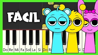 INCREDIBOX  SPRUNKI  TUTORIAL DE PIANO FÁCIL [upl. by Attehcnoc]