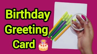 Birthday Card Ideas  Birthday Card Making  Beautiful Handmade Birthday Greeting Card  Diy Card [upl. by Rafter]