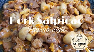 Pork Salpicao  Filipino Style by Mauis Kitchen [upl. by Ydde]