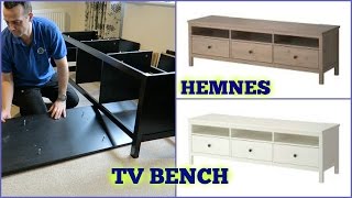 IKEA HEMNES Tv Bench assembly [upl. by Nivled324]