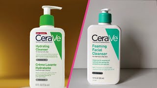 CeraVe Hydrating Facial Cleanser vs Foaming Facial Cleanser Which Is Best For You [upl. by Lisetta980]