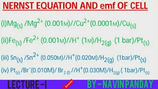 Nernst Equation  Class 12  Chemistry  Alakh Pandey Sir  Alakh Sir Highlights [upl. by Joseph]