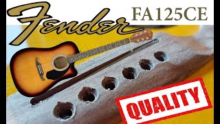 Fender FA125 CE quality no sound just quality of assembly and production [upl. by Rhys525]