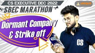 DORMANT COMPANY AND STRIKE OFF DETAILED LECTURE  SBEC PART C MARATHON [upl. by Coppinger]