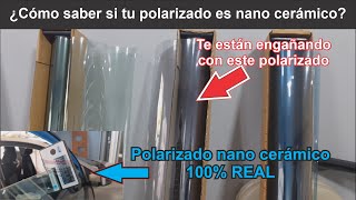 😡No te dejes engañar con este polarizado  te están instalando un polarizado cerámico que no sirve [upl. by Jourdain282]