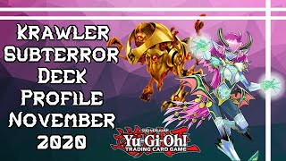 YuGiOh Hybrid Krawler Subterror Deck Profile November 2020 [upl. by Ahseal]